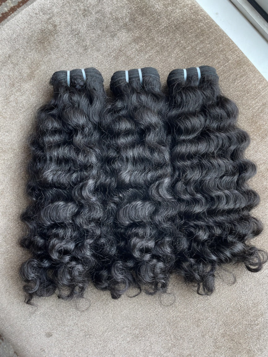 Lot de 3 Raw Indian Curly