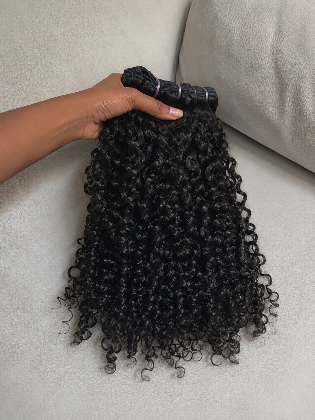 Lot de 3 Pixie Curly Virgin
