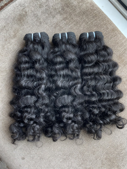 Lot de 3 Raw Indian Curly